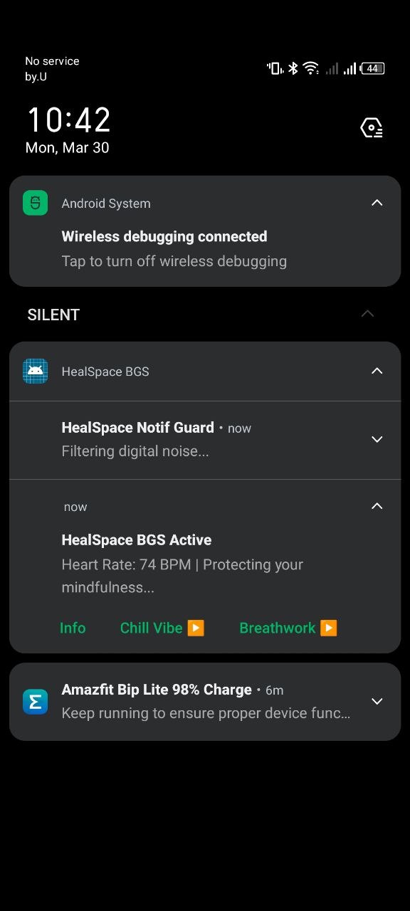 HealSpace OS Screenshot
