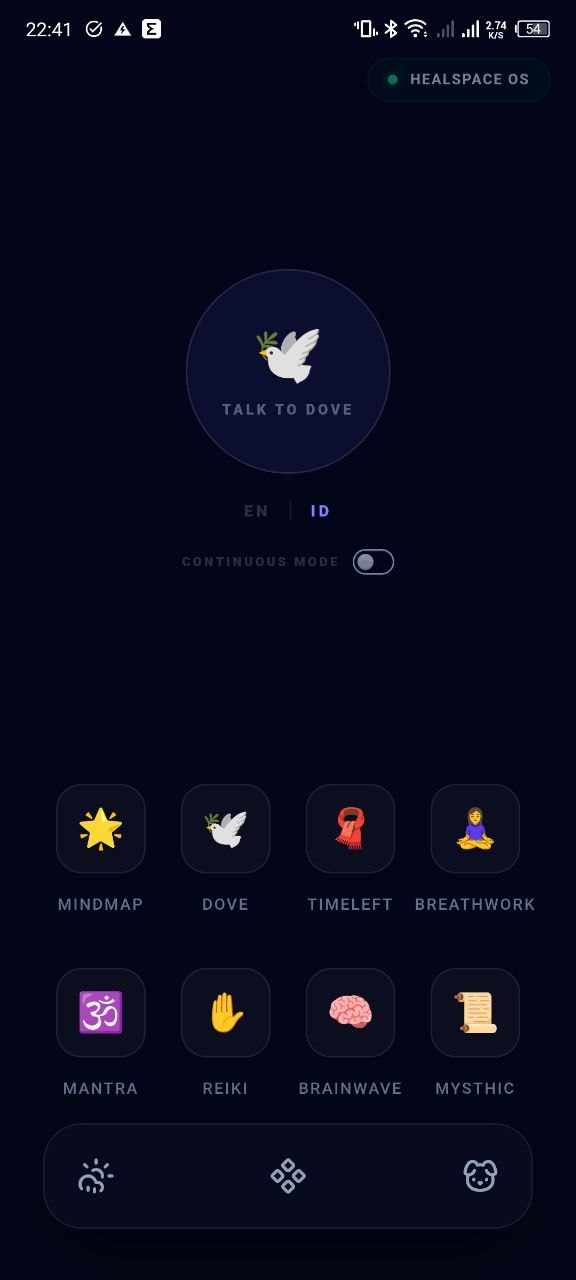 HealSpace OS Screenshot